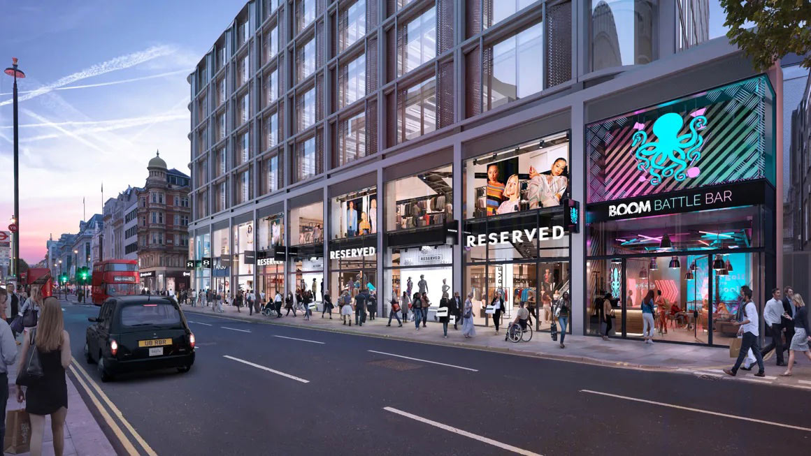 Reserved takes 19,645 sq ft at 70-88 Oxford Street