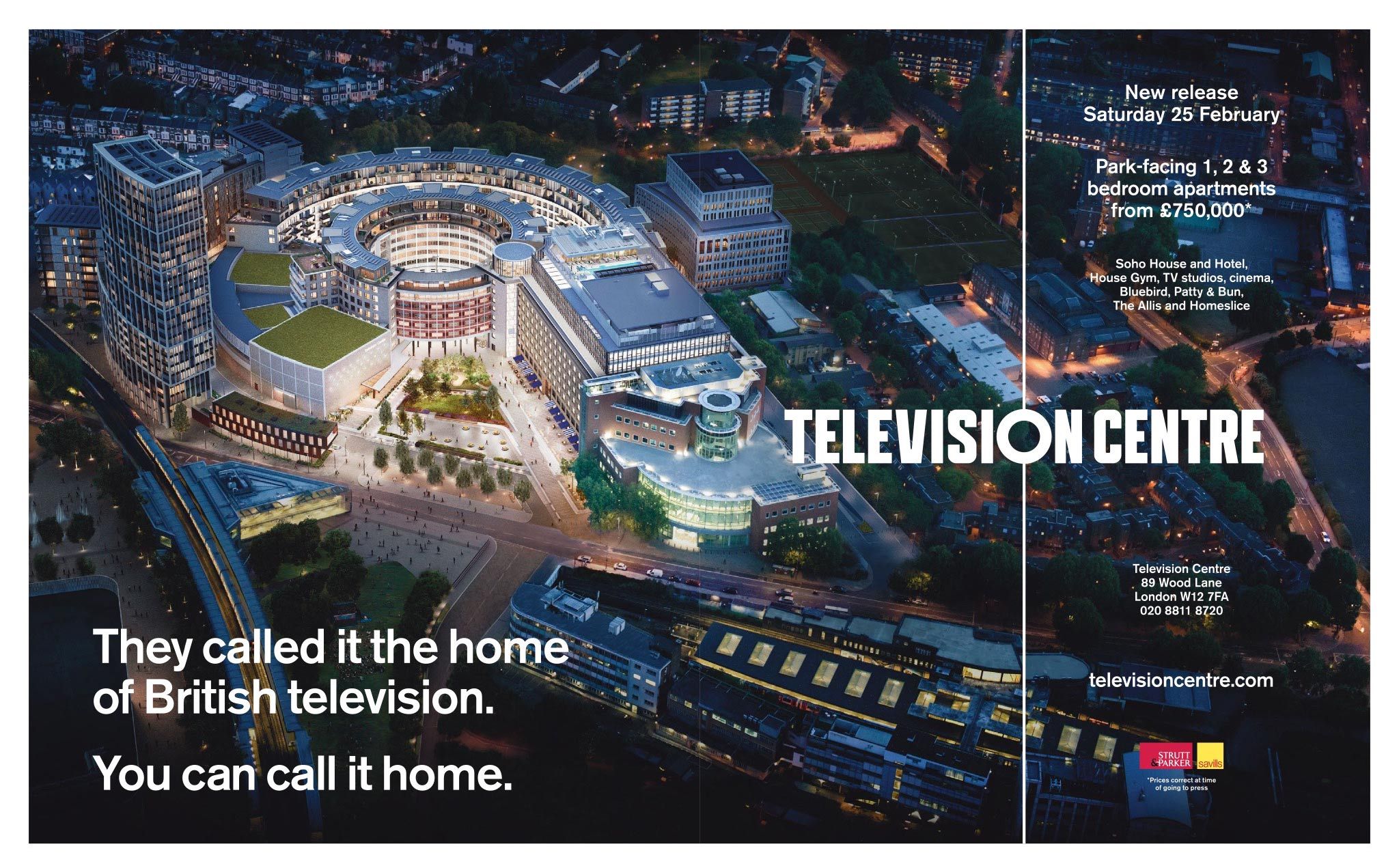 Television Centre London W12 Homes & Property ad Feb 2017