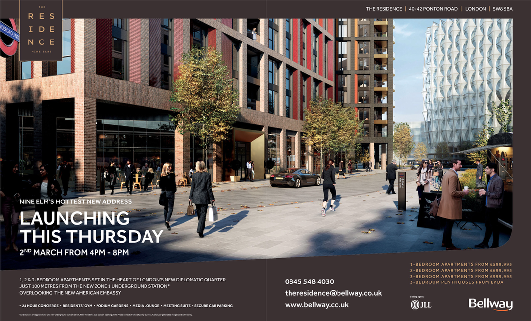 The Residence ad in Homes & Property Nine Elms SW8