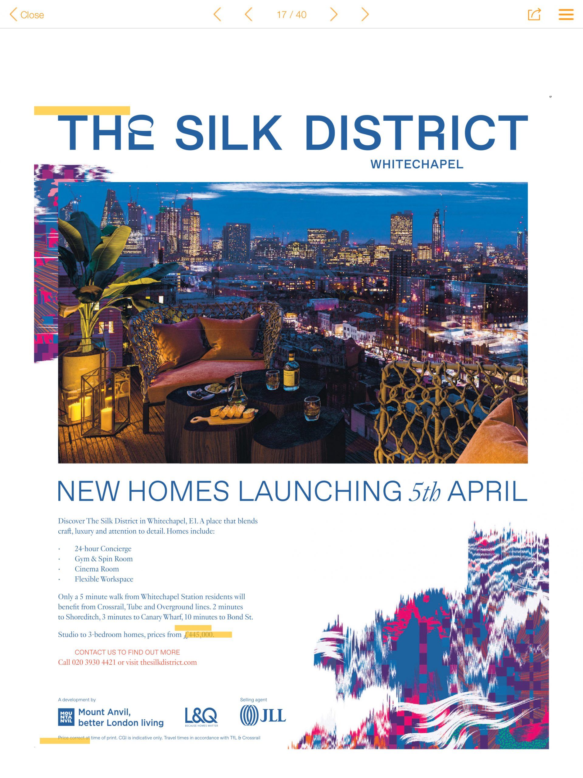 the silk district development ad