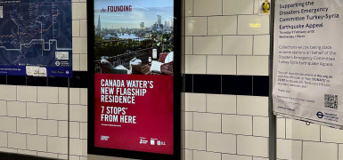 The Founding Canada Water advertising around the city