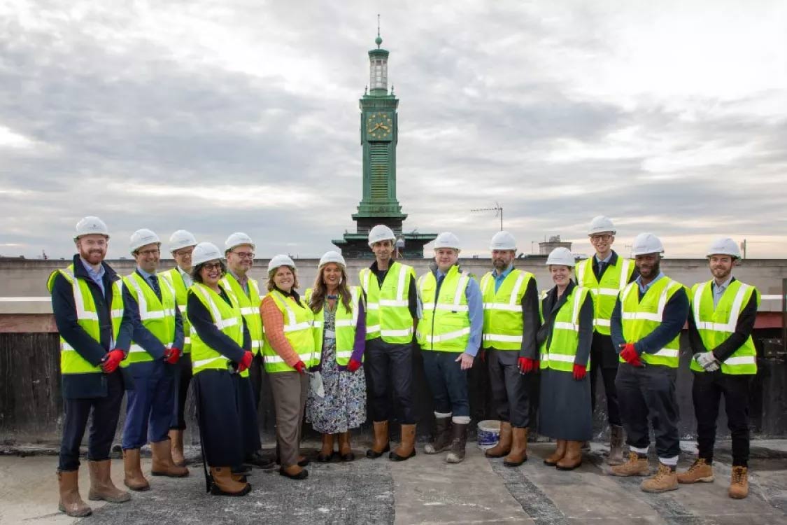 First residential building tops out