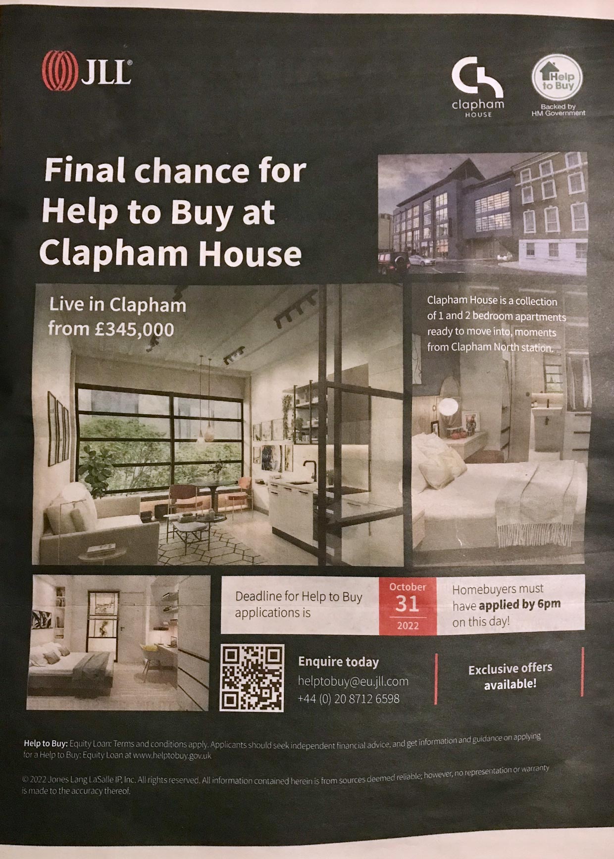 Final chance for Help to Buy at Clapham House
