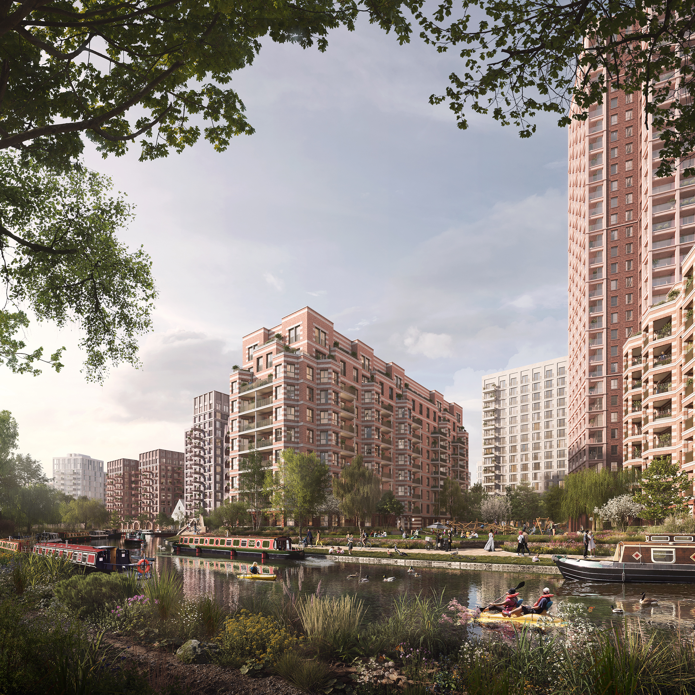 Ballymore and Sainsbury's submit plans for the redevelopment of the canalside brownfield site in Ladbroke Grove.