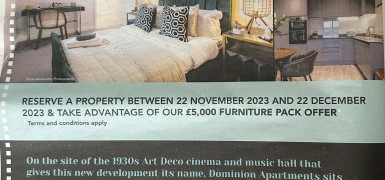 Furniture Pack Offer at Dominion London E17