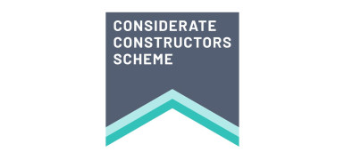 Considerate Constructors poster at 334 Oxford Street (Debenhams) development