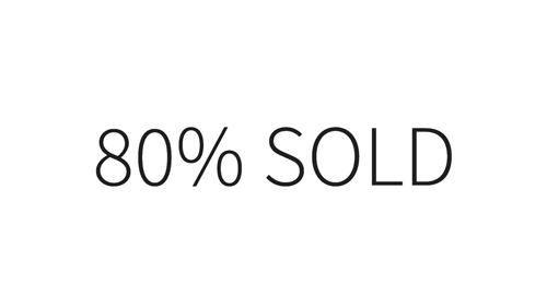 80% sold