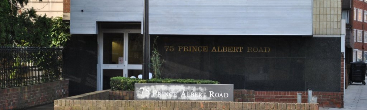 Entrance to 75 Prince Albert Road.