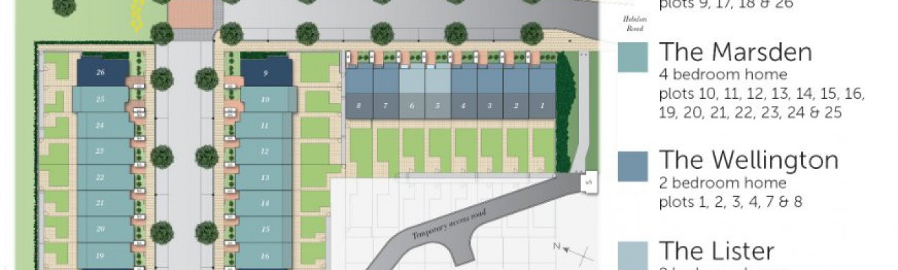 St George's Gate site plan at bellway.co.uk; screen capture