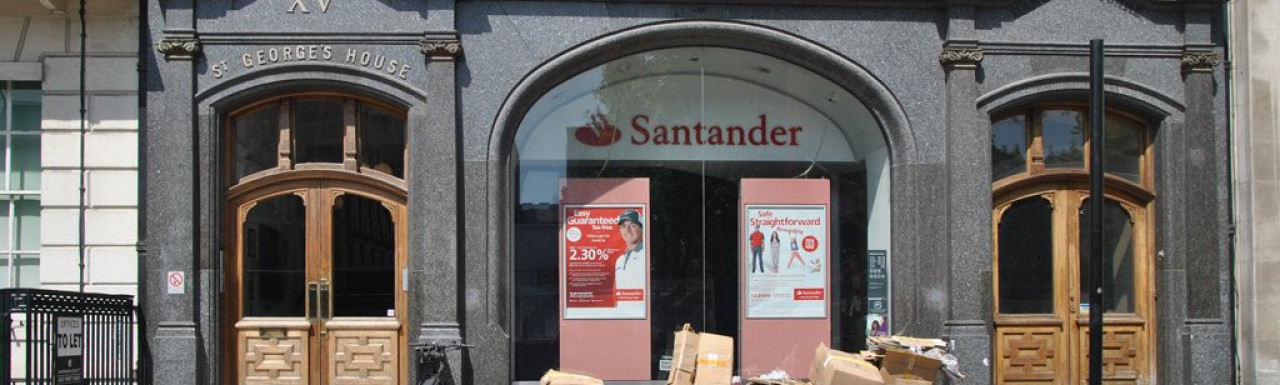 Santander at St George's House on Hanover Square in 2014