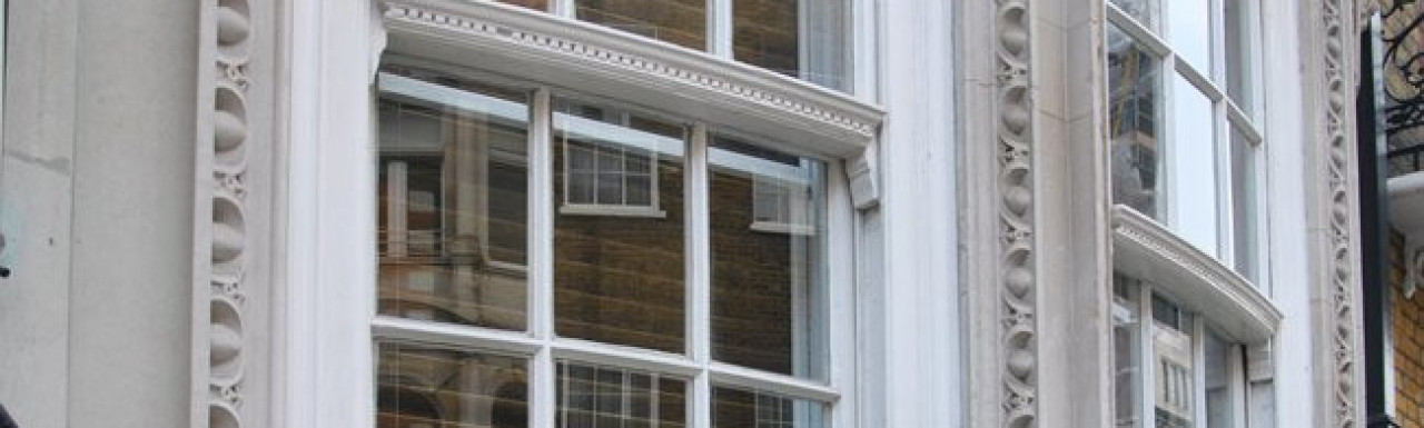 Windows at 25 Queen Anne Street