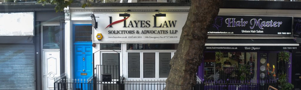 Hayes Law at 158 Shepherds Bush Road in 2016