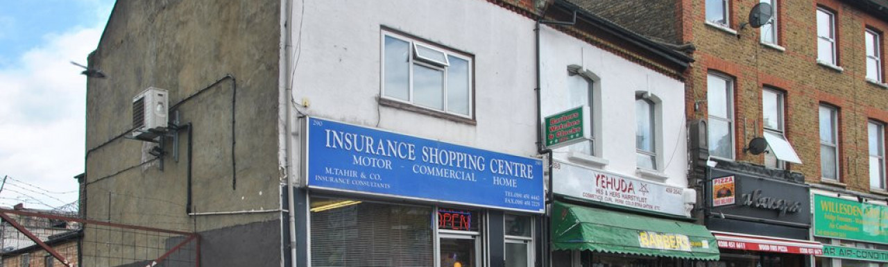 Insurance Shopping Centre at 290 Willesden High Road, London NW10