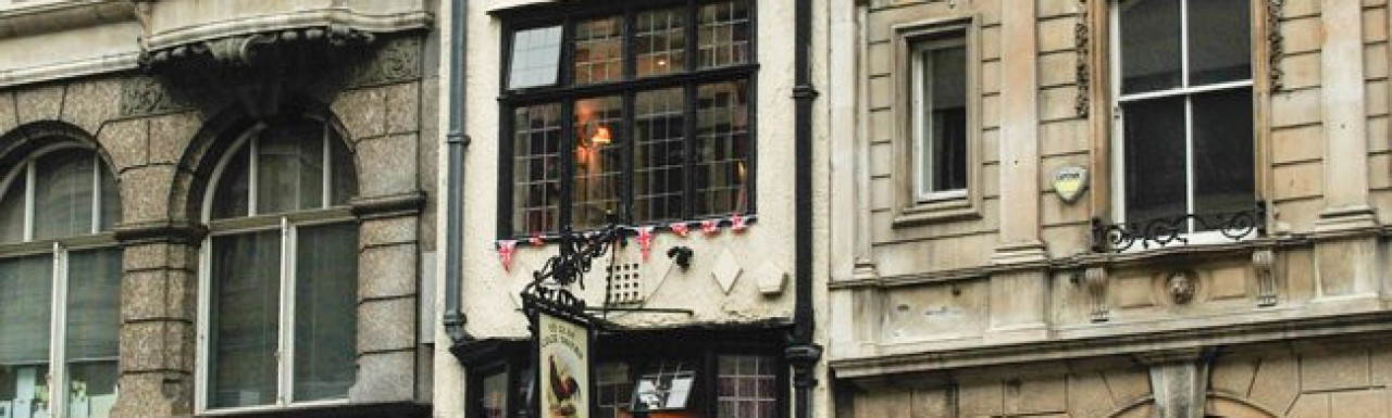 Ye Olde Cock tavern on Fleet Street in 2012