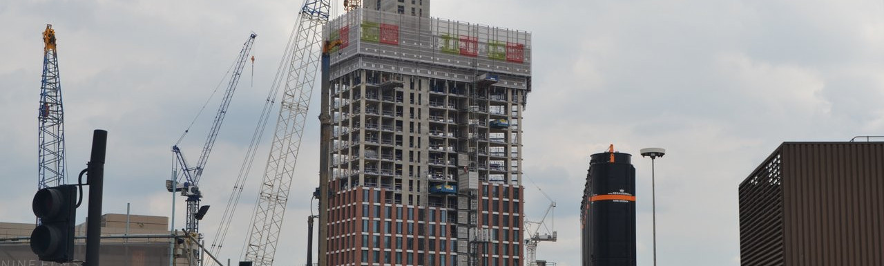 Urbanest Nine Elms tower progress update July 2017