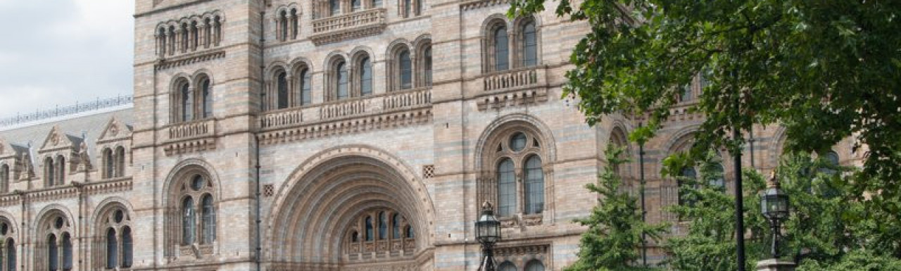 View to Natural History Museum from Cromwell Road in 2014