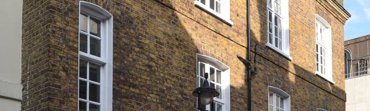 Front elevation of No 6 Derby Street in Mayfair, London W1.