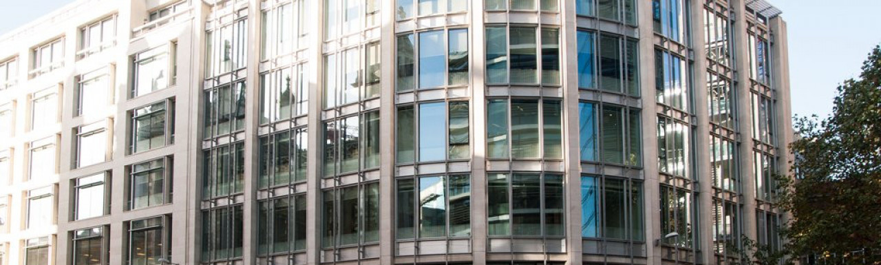 Rolls Building on the corner of Fetter Lane and Bream's Buildings.
