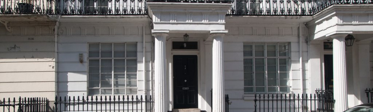 9 Westbourne Crescent terraced house in Bayswater, London W2.