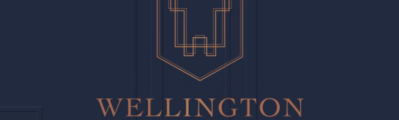 Wellington Quarter logo on the development brochure cover .