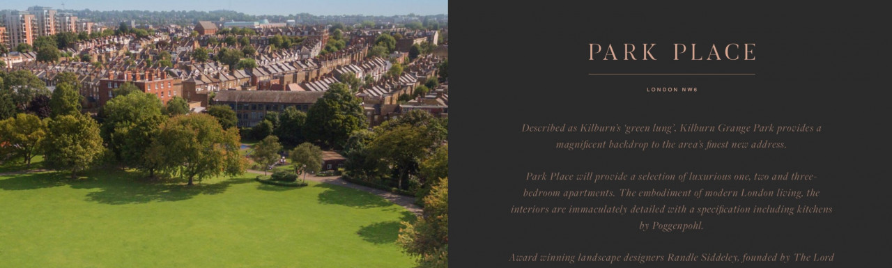 Park Place development on Godfrey London website at godfreylondon.co.uk; screen capture
