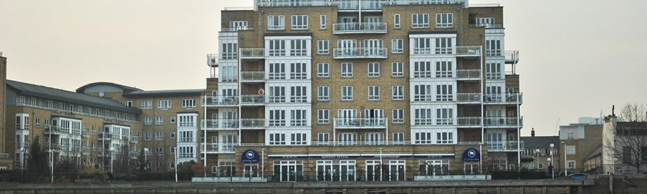 View to Jupiter House from River Thames.