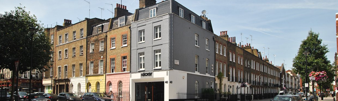 Häcker kitchens at 40 Harrowby Street in Marylebone, London W1.