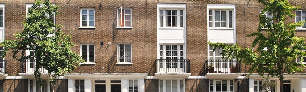 Mertoun Terrace terrace of maisonettes in Marylebone, London W1.