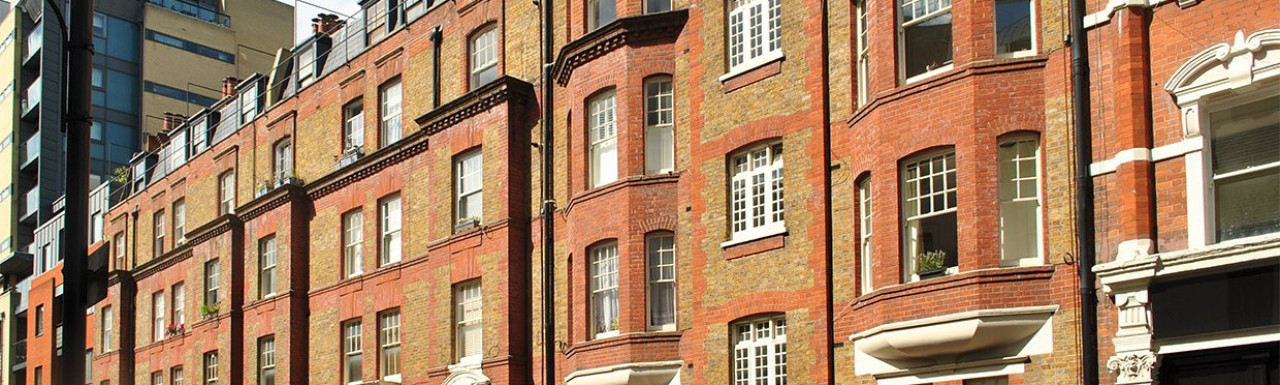 Furnival Mansions on Wells Street in Fitzrovia, London W1.