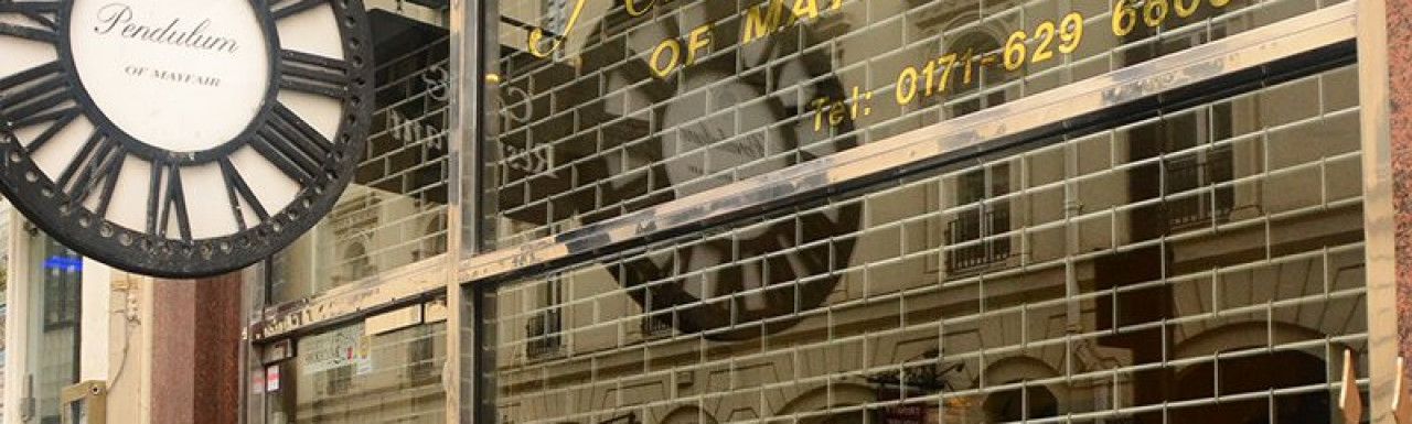 Pendulum of Mayfair at 51 Maddox Street in Mayfair, London W1.