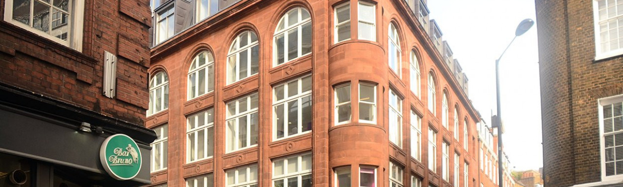 76-88 Wardour Street building on the corner of Wardour Street and Meard Street.