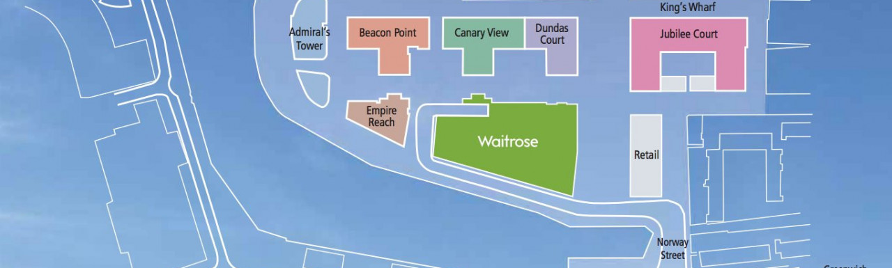 Site map of New Capital Quay in the brochure at newcapitalquay.com