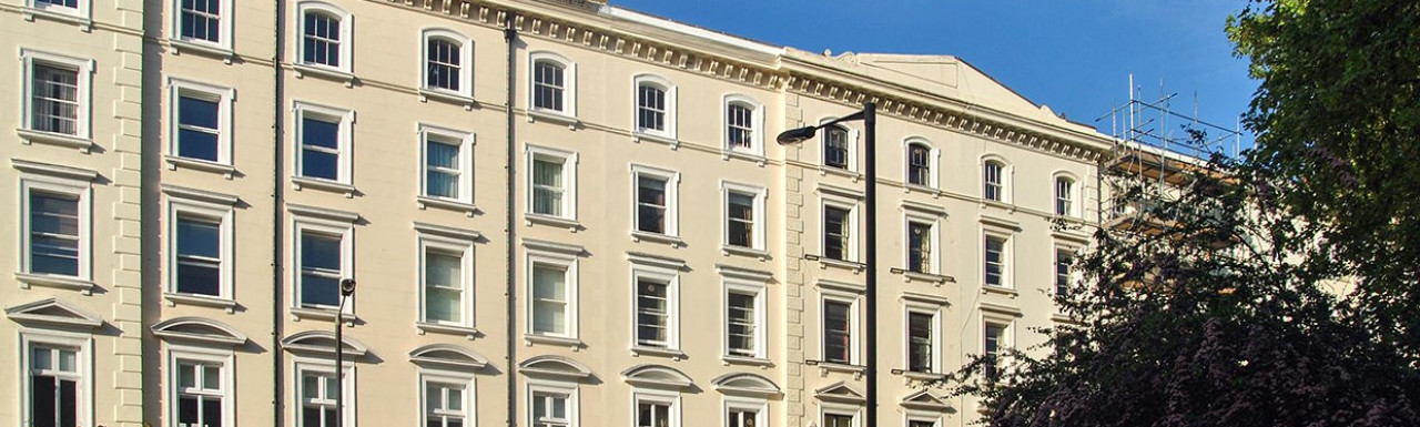 9 St George's Square building in Pimlico, London SW1.
