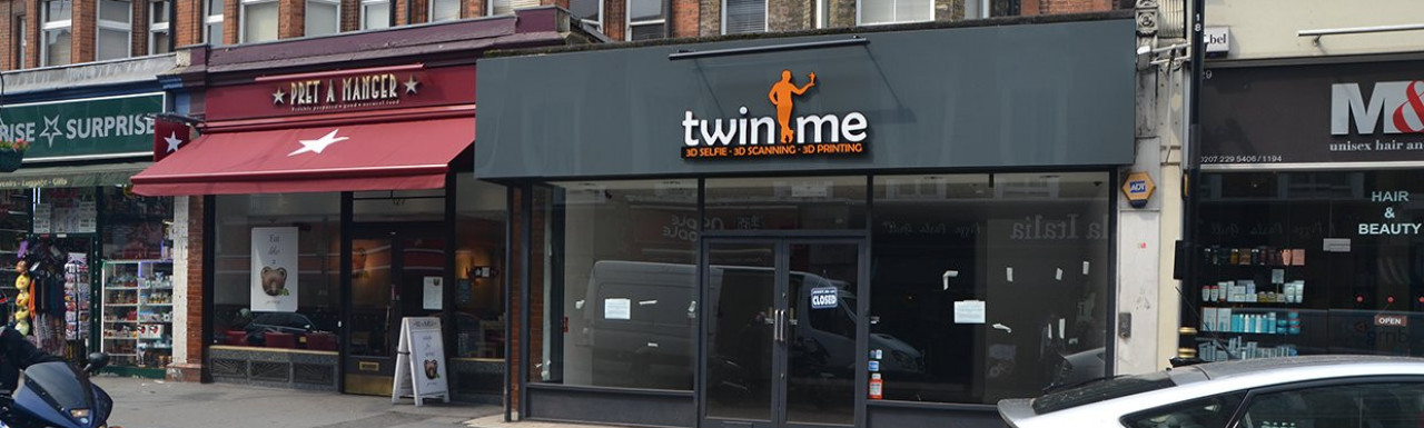 Twin Me 3D printing shop at 127a Queensway has closed.