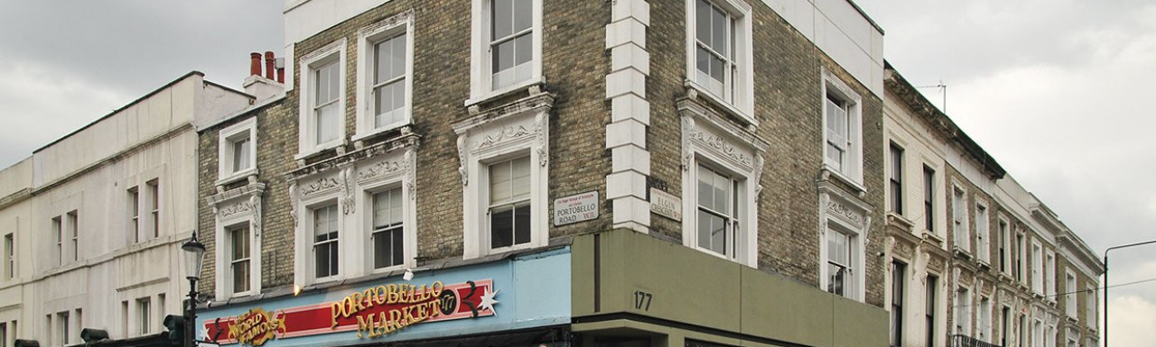 177 Portobello Road building in Notting Hill, London W11.