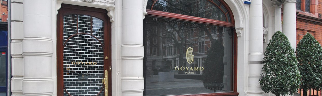 Goyard at 116 Mount Street.