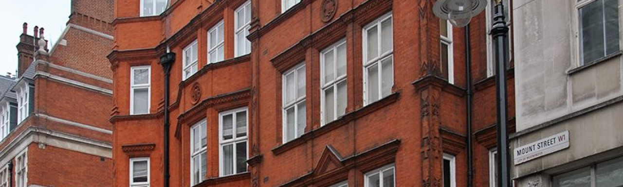 Mount Street Printers at 4 Mount Street building in Mayfair, London W1. 