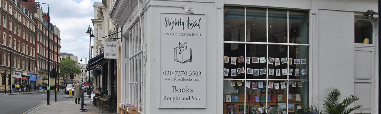 Slightly Foxed bookshop at 123 Gloucester Road in 2013. 