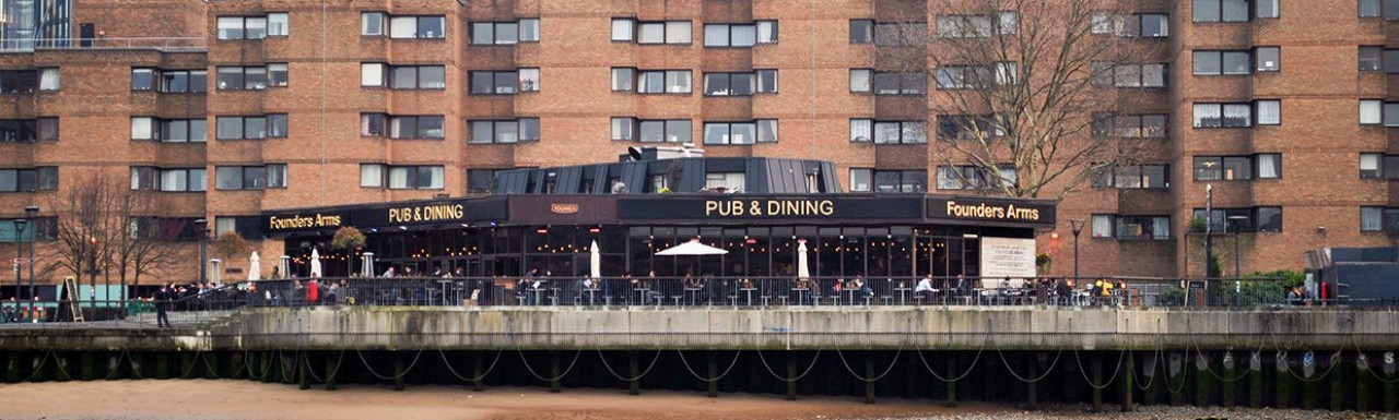 Founders Arms pub and dining at 52 Hopton Street in London SE1.