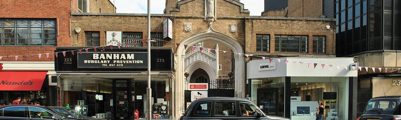 Church of Our Lady of Victories on Kensington High Street.