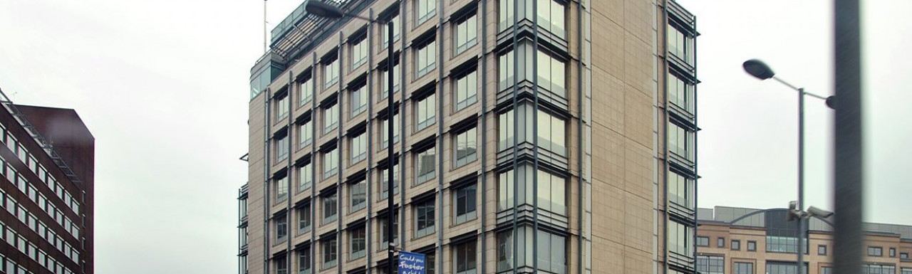 Disney's offices at One Queen Caroline Street building in Hammersmith, London W6, in March 2013.