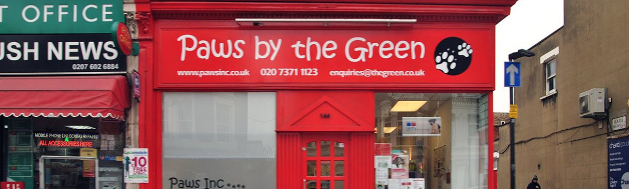 Paws by The Green at 144 Shepherds Bush Road in 2013 (now closed).