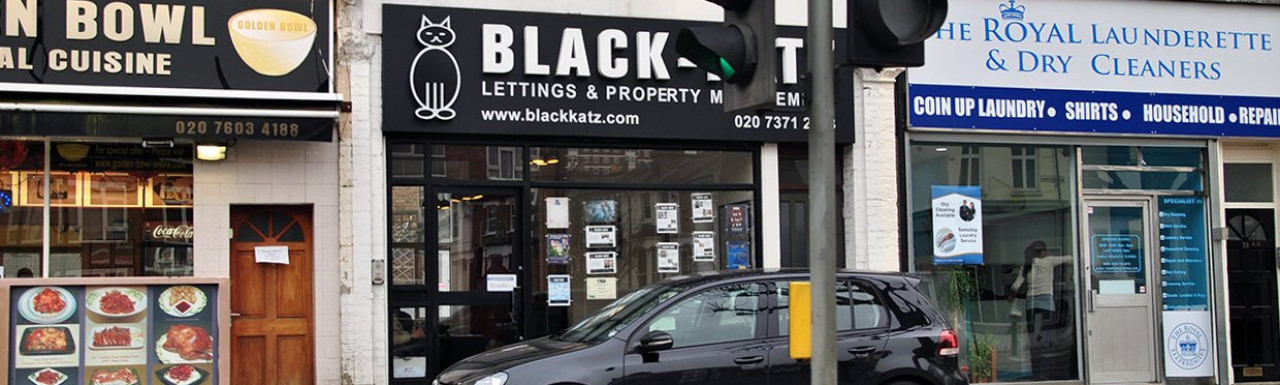 Black Katz estate agents at 24 Shepherds Bush Road back in 2013.