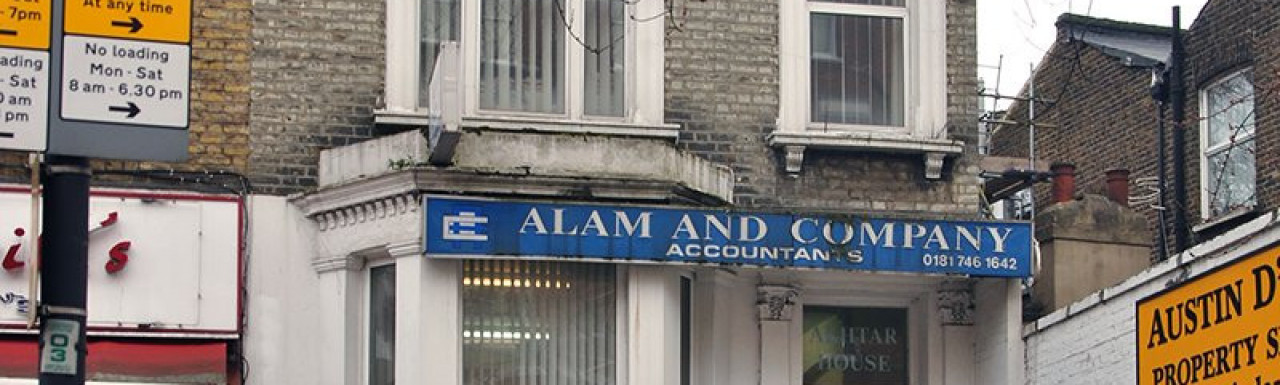 Alam & Company accountants at Akhtar House, 2 Shepherds Bush Road in London W6.