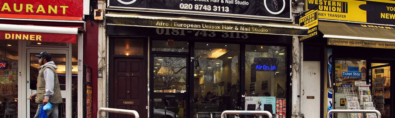 Cheveux nail salon at 158 Uxbridge Road in London W12.