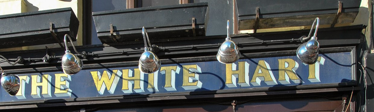 The White Hart pub 89 Whitechapel High Street in London E1.