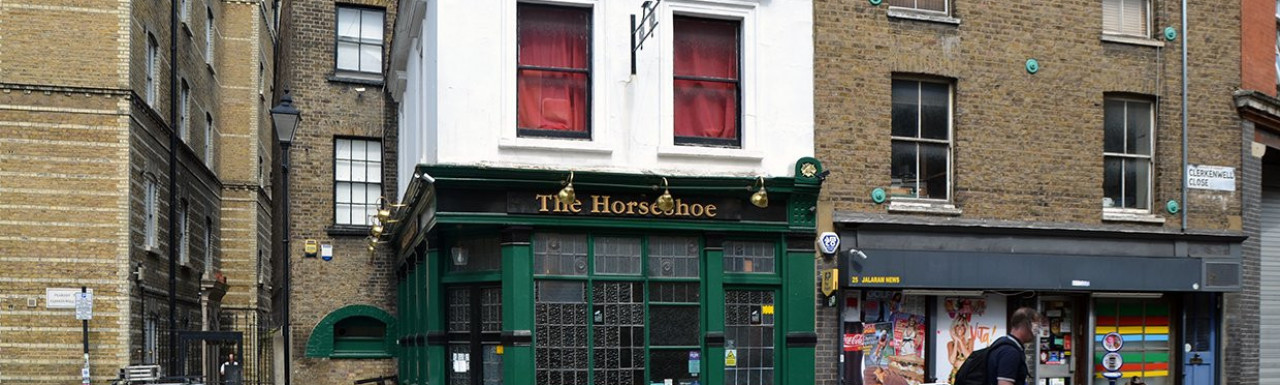 The Horseshoe pub building in Clerkenwell, London EC1.