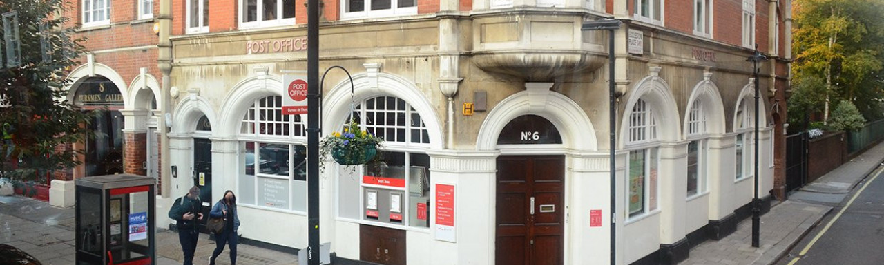 Post office at 6 Eccleston Street in Belgravia, London SW1.