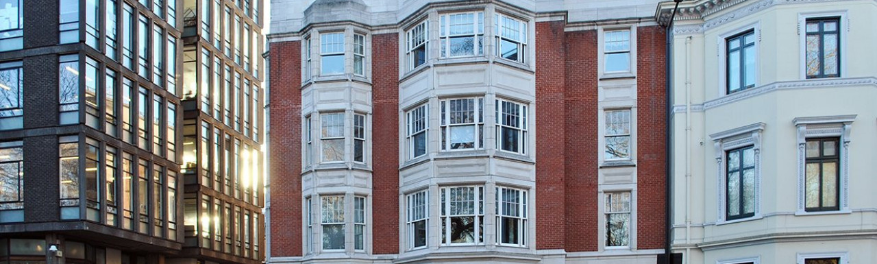 23 Kensington Gore next to Royal College of Art's Darwin Building on Kensington Road.