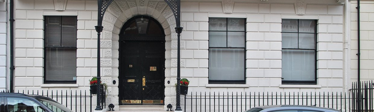 Raised ground floor at 56 Queen Anne Street in Marylebone, London W1.